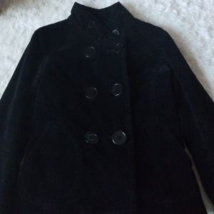 Black double breasted coat